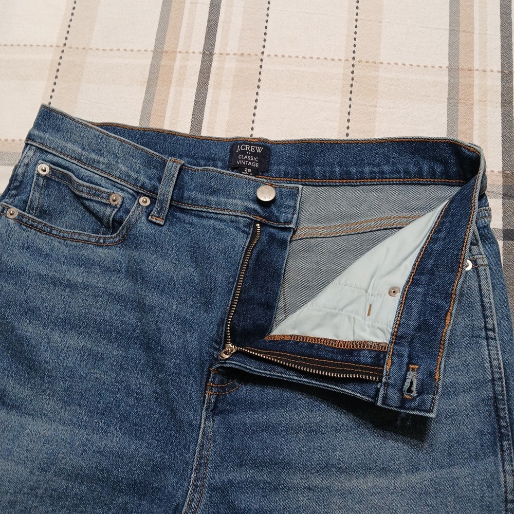 J.CREW‎ Classic Vintage Women's 29 High Rise Stretch Straight Leg Medium Wash - Picture 2 of 10